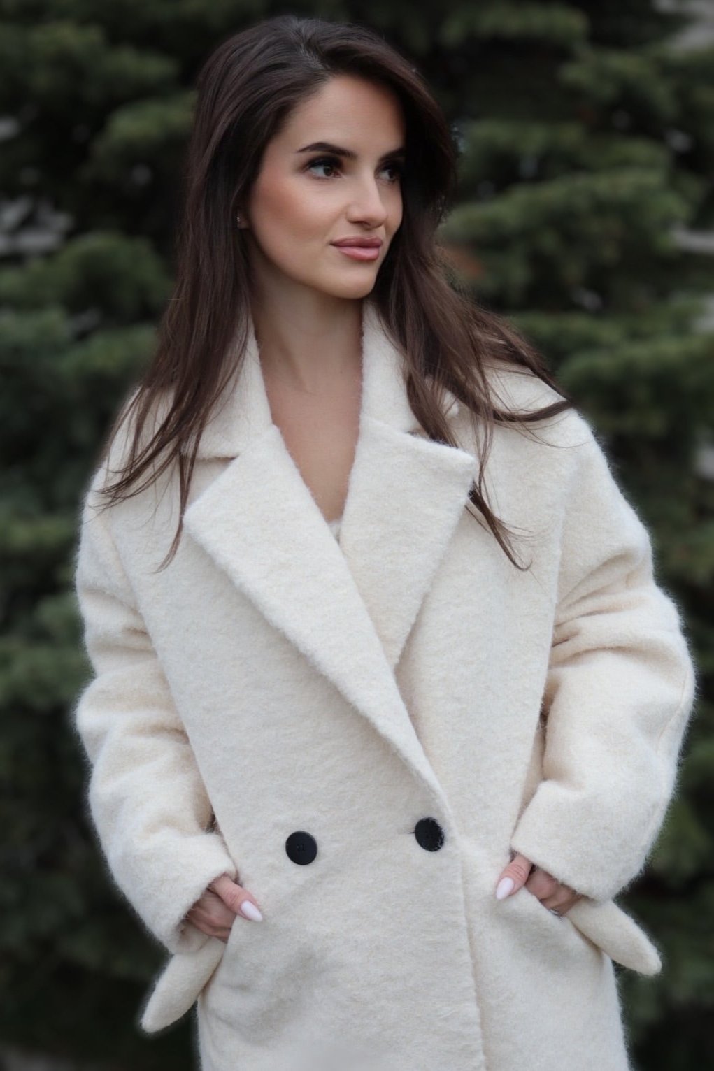 Ivory Oversized Coat