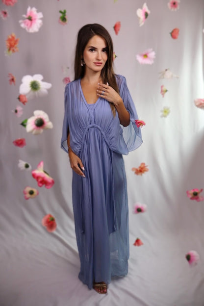 Cool Blue Maxi Dress