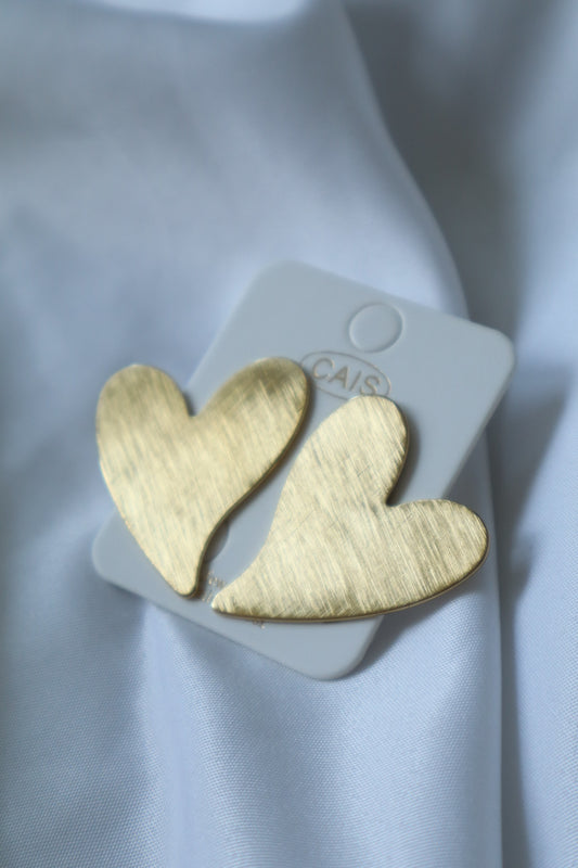 Large Heart Studs