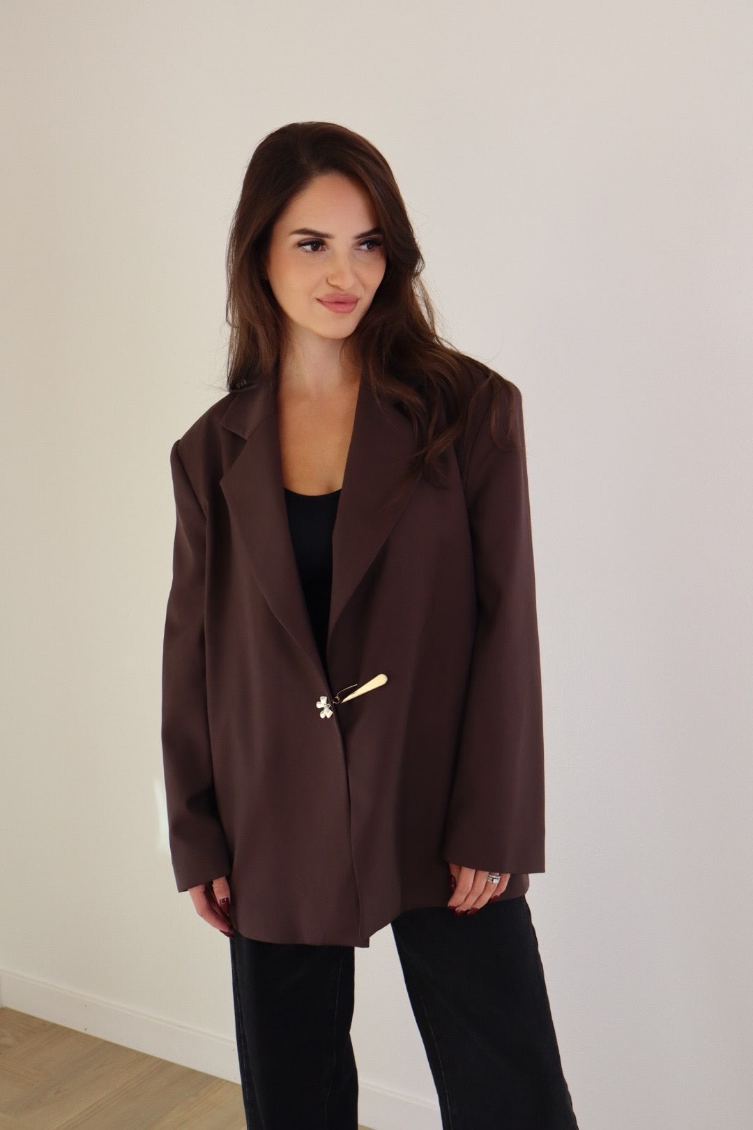 Chocolate Pin Blazer