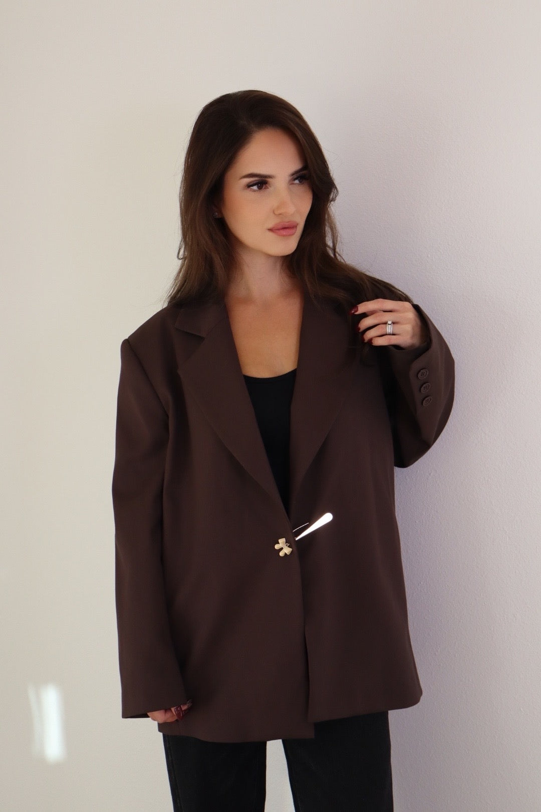 Chocolate Pin Blazer