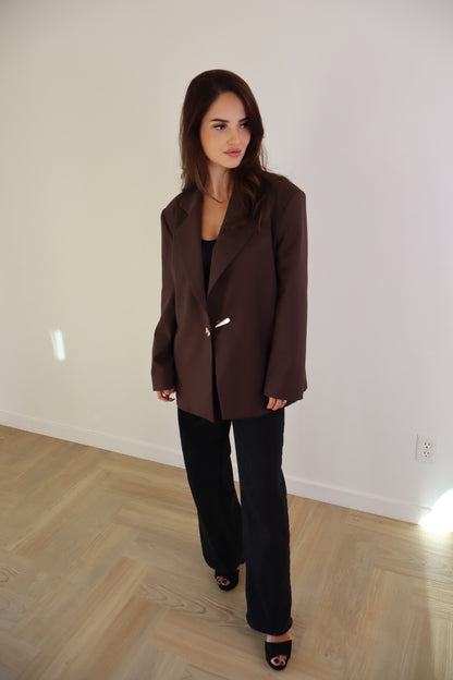 Chocolate Pin Blazer