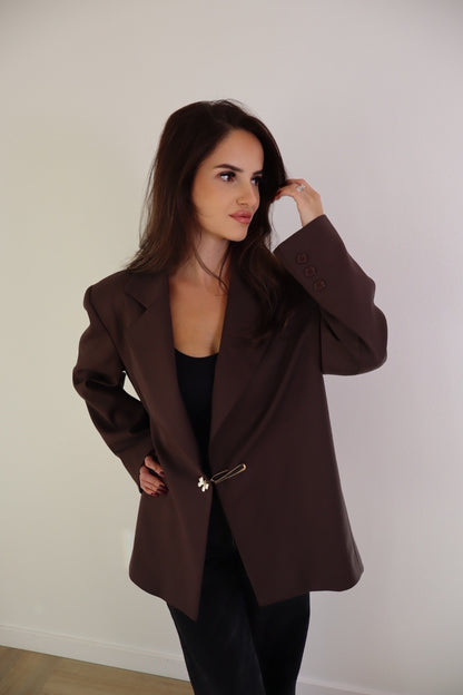 Chocolate Pin Blazer