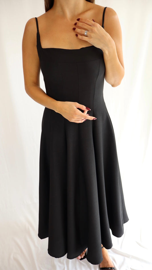 Wish Black Midi Dress