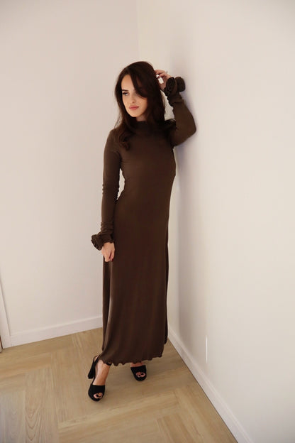 Rose Sleeve Maxi Dress